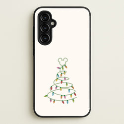 Cartoon Mouse Christmas Tree Lights Galaxy A54 Case