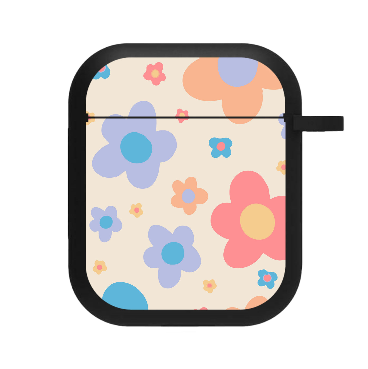 Playful Flower Pattern AirPods Case