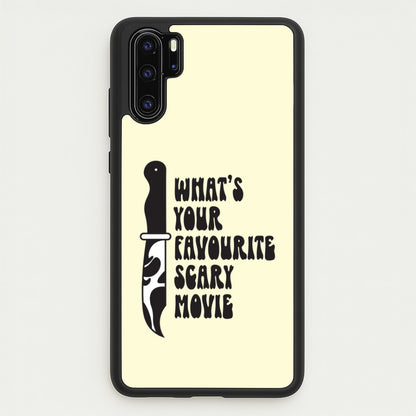 What's Your Favourite Scary Movie Trippy Huawei P30 Pro Case