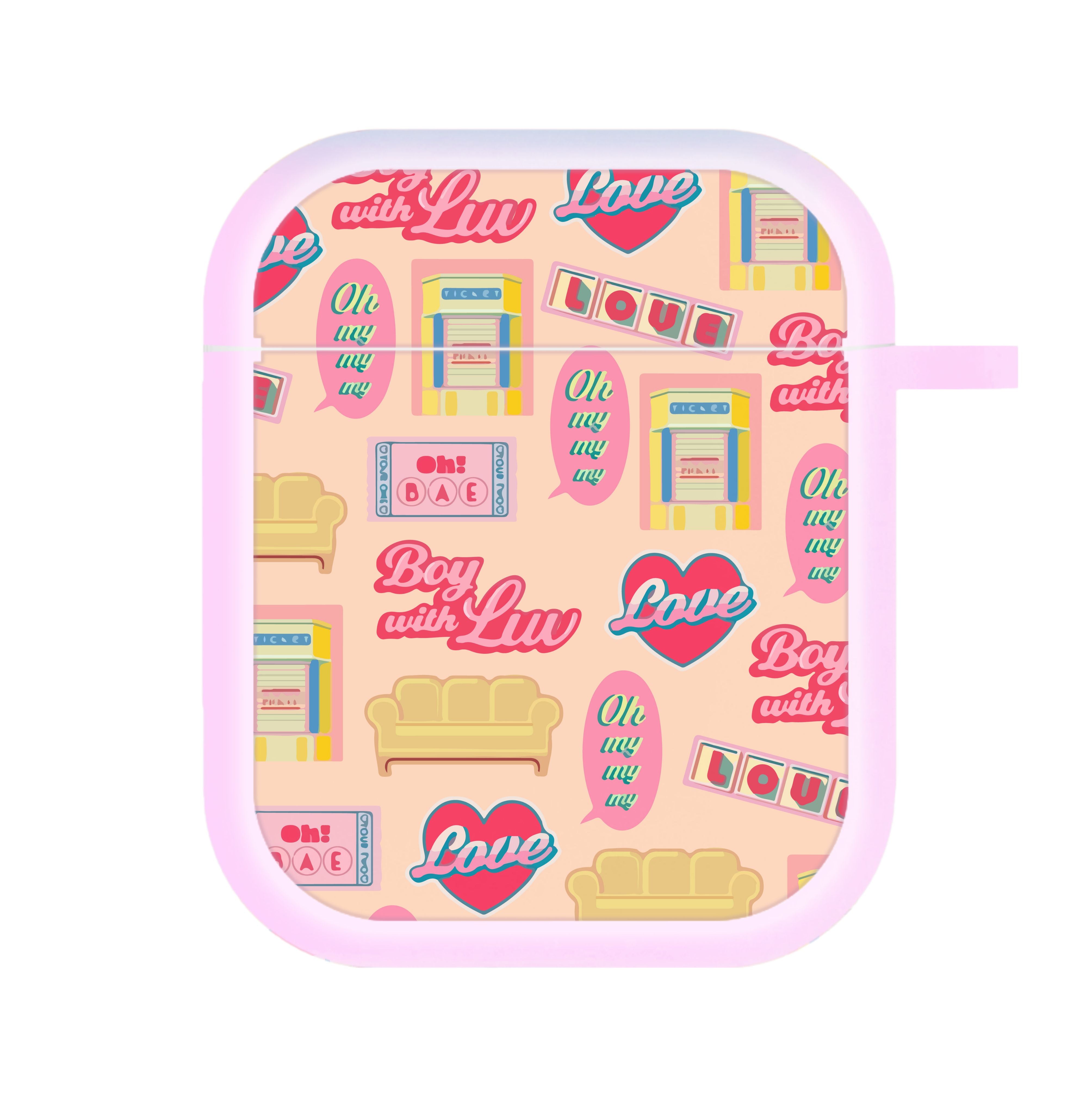 K-Pop Band Icon Pattern AirPods Case