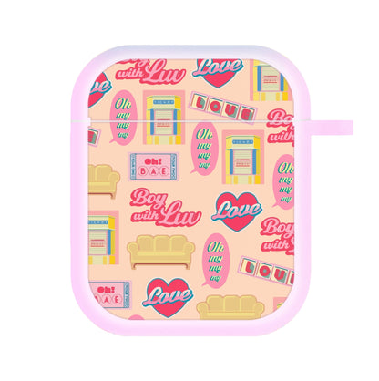 K-Pop Band Icon Pattern AirPods Case