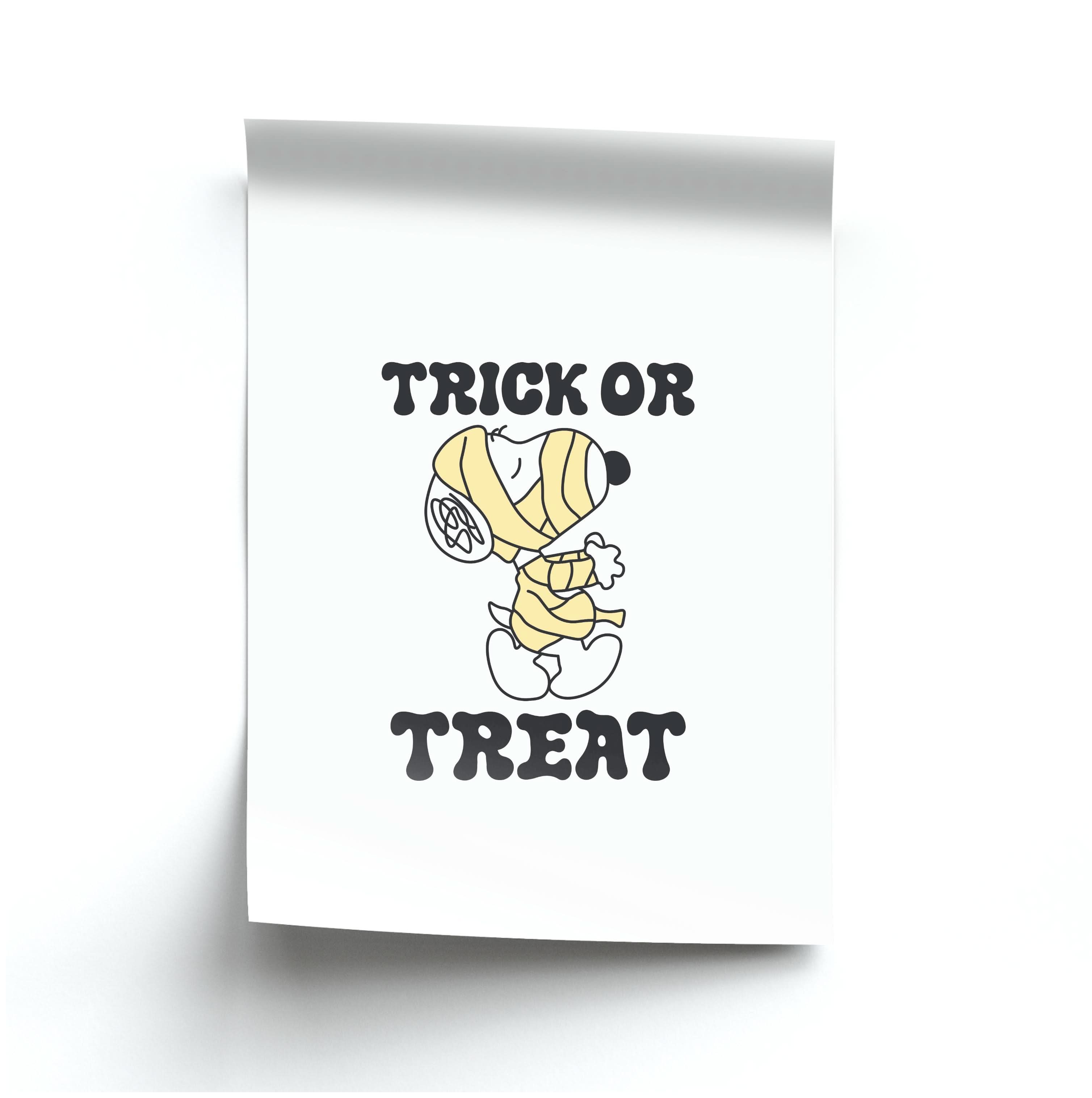Trick Or Treat Cartoon Beagle Poster
