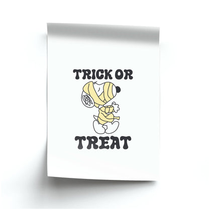 Trick Or Treat Cartoon Beagle Poster