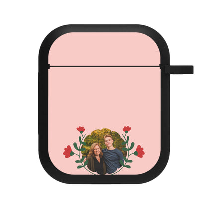 Red Flowers - Personalised Mother's Day AirPods Case