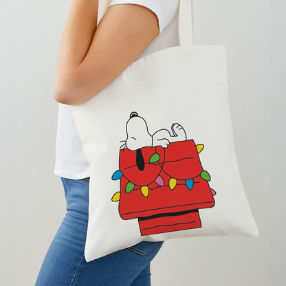 Cartoon Beagle Fairylights Shoulder Bag