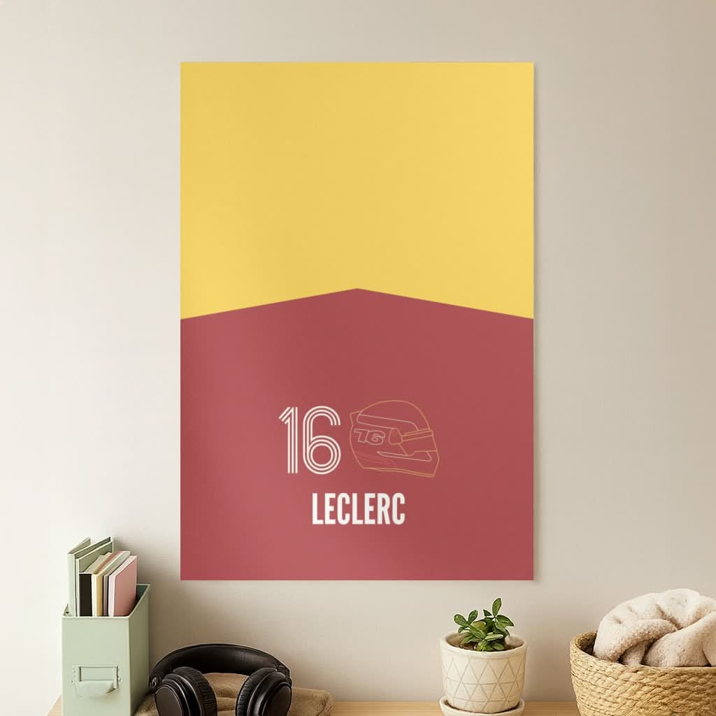 Leclerc Helmet 2026  Poster