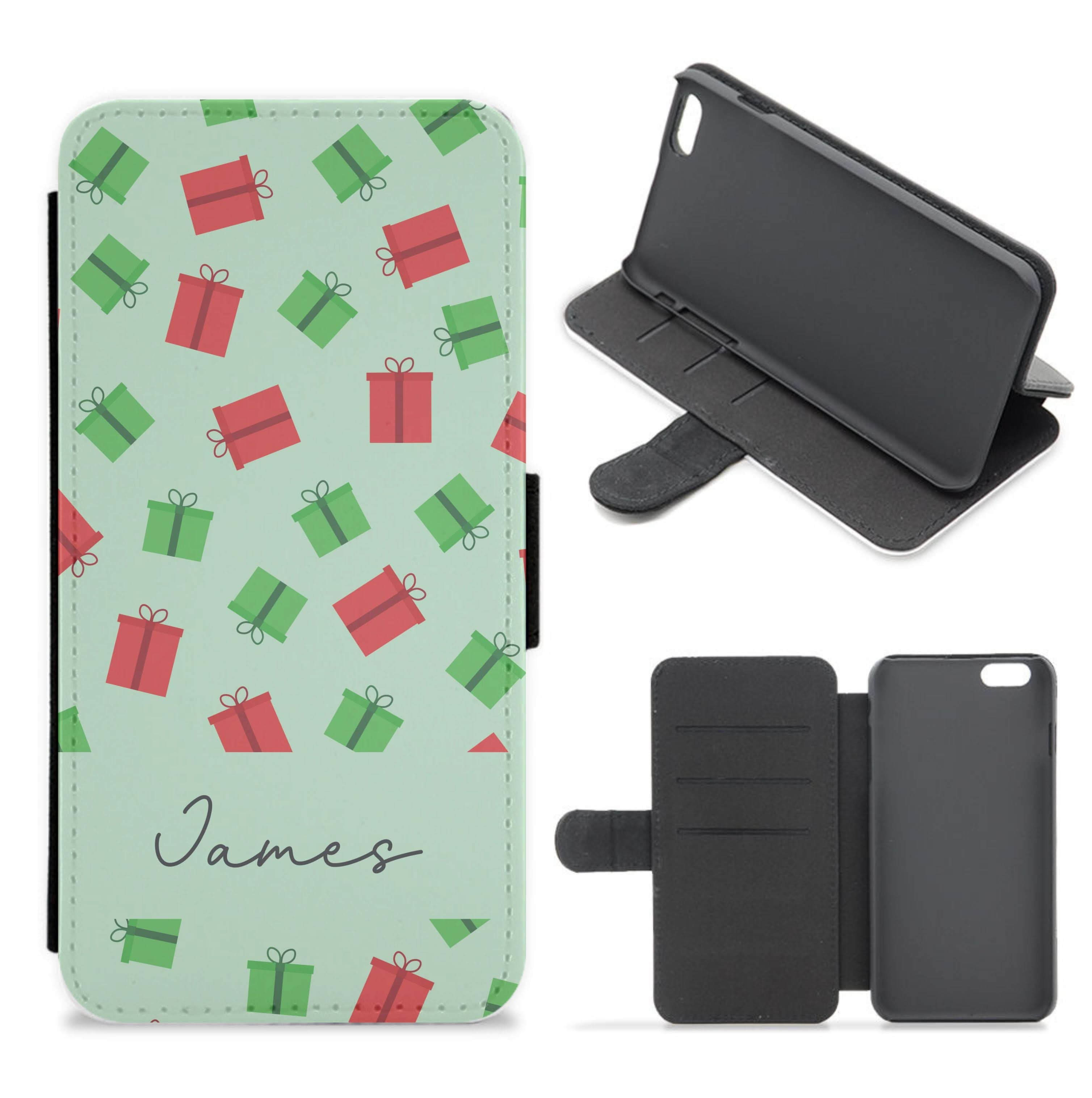 Personalised Chirstmas Presents Flip / Wallet Phone Case