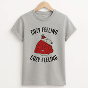 Cozy Feeling Cartoon Beagle Puffer Jacket T-Shirt 2