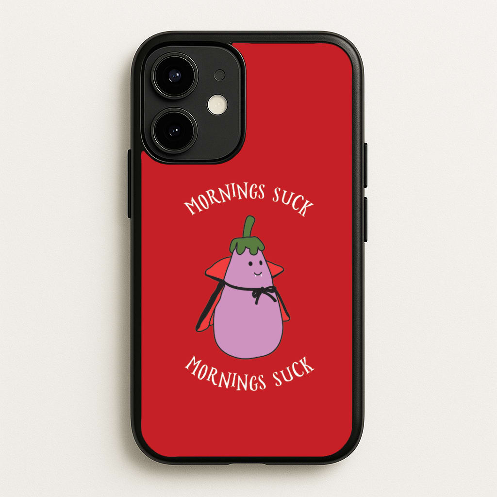 Mornings Suck Plush - Halloween iPhone 12 / 12 Pro Case