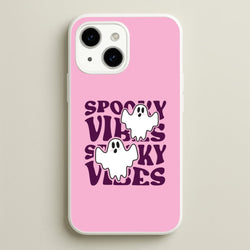 Spooky Vibes Pink iPhone 15 Plus Case