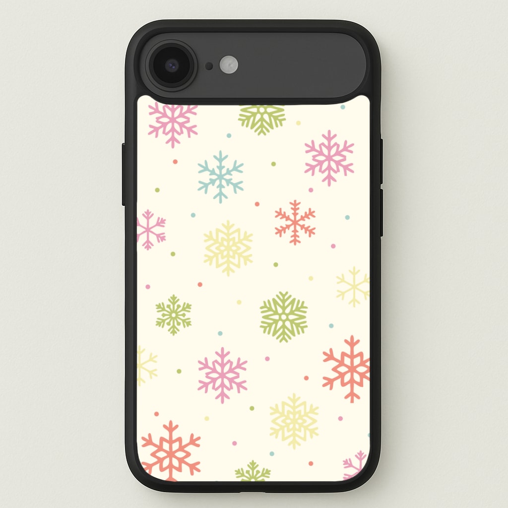 Pastel Snowflakes Pattern iPhone 17 Air Case