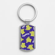 Toy Aliens Silhouette Pattern Luxury Keyring 1