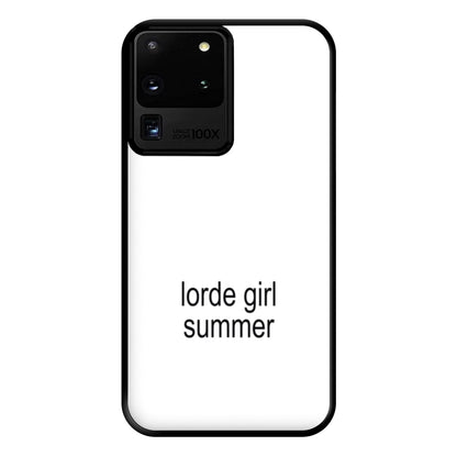 Lorde Girl Summer Galaxy S20 Ultra Case