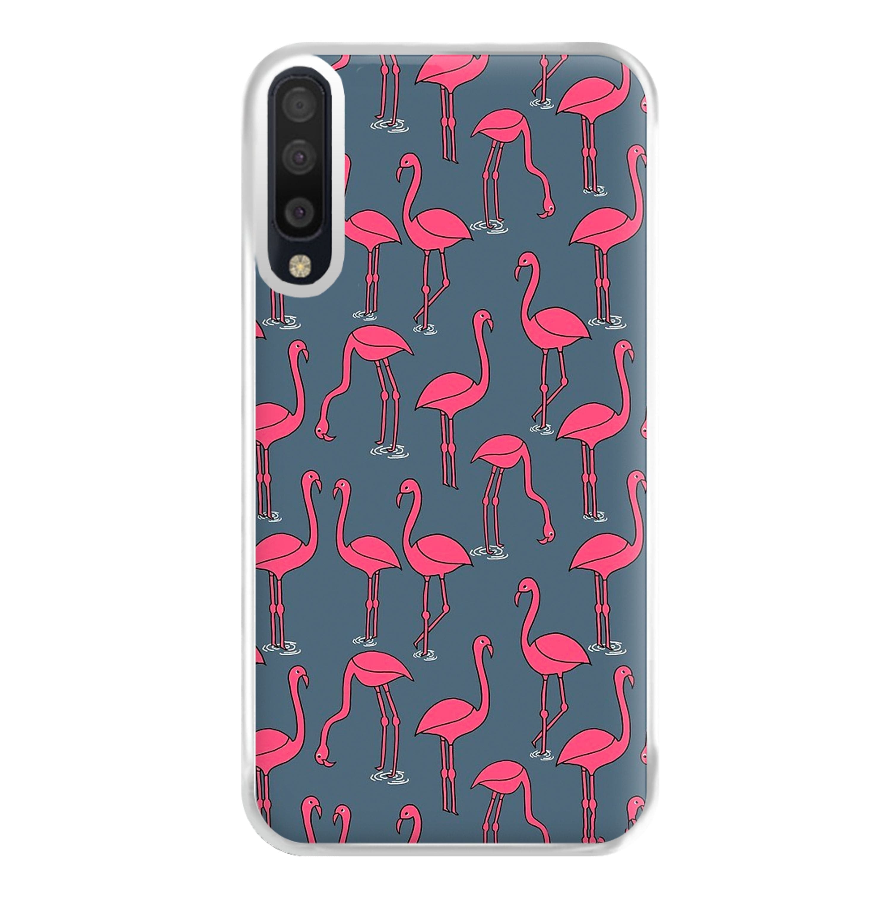 Basic Pink Flamingo Pattern Phone Case