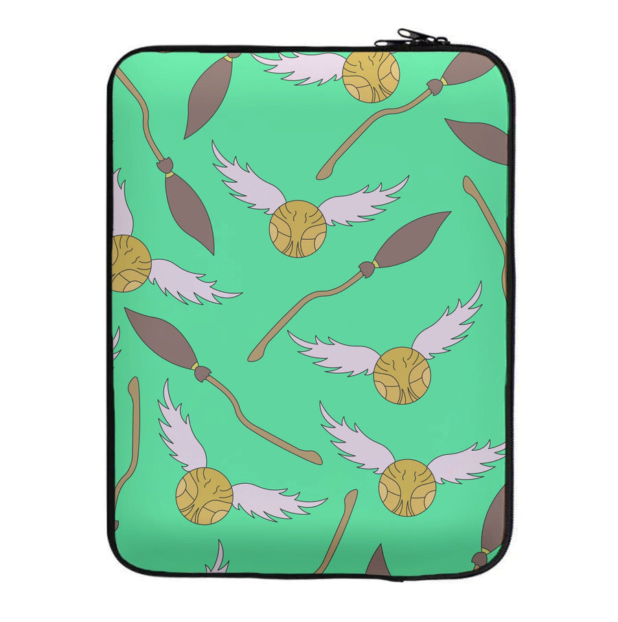 Quidditch Pattern - Harry Potter Laptop Sleeve