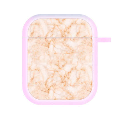 Rose Gold Marble AirPods Case