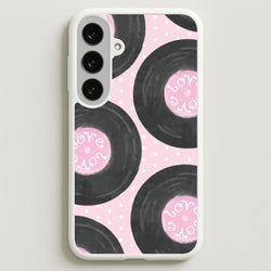 Thrifted Vinyl Polka Pattern Galaxy S25FE Case