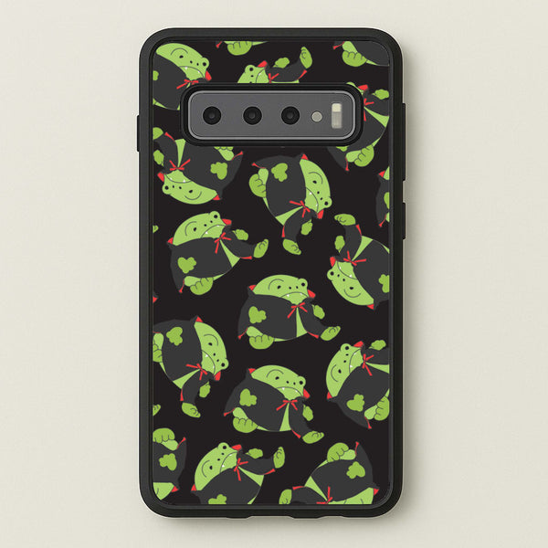 Vampire Frog Pattern  - Halloween Galaxy S10 Plus Case