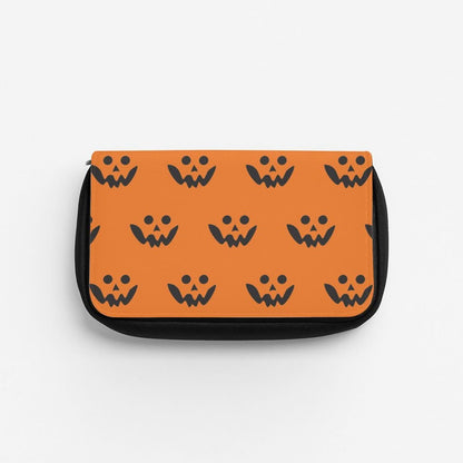 Carved Pumpkin Face Pattern Pencil Case