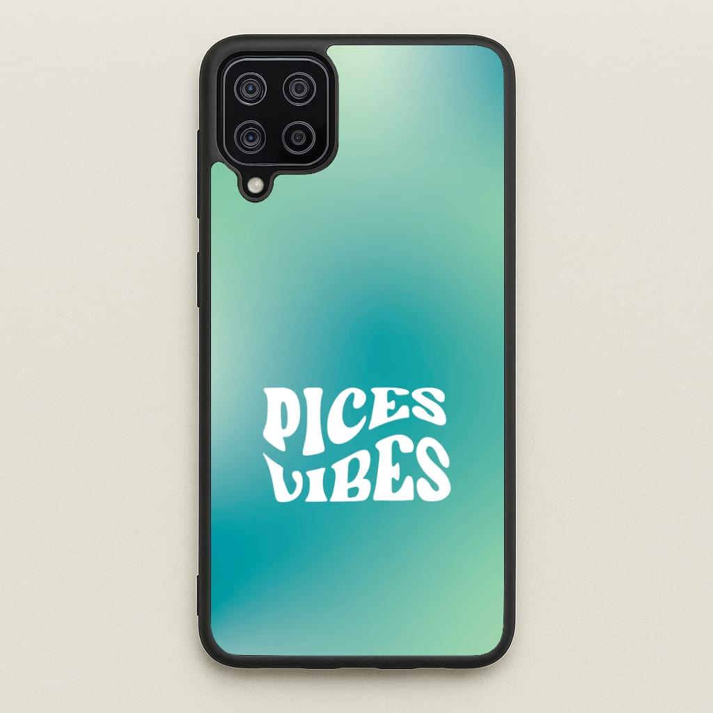Pices Vibes Gradient Zodiac Galaxy A12 Case