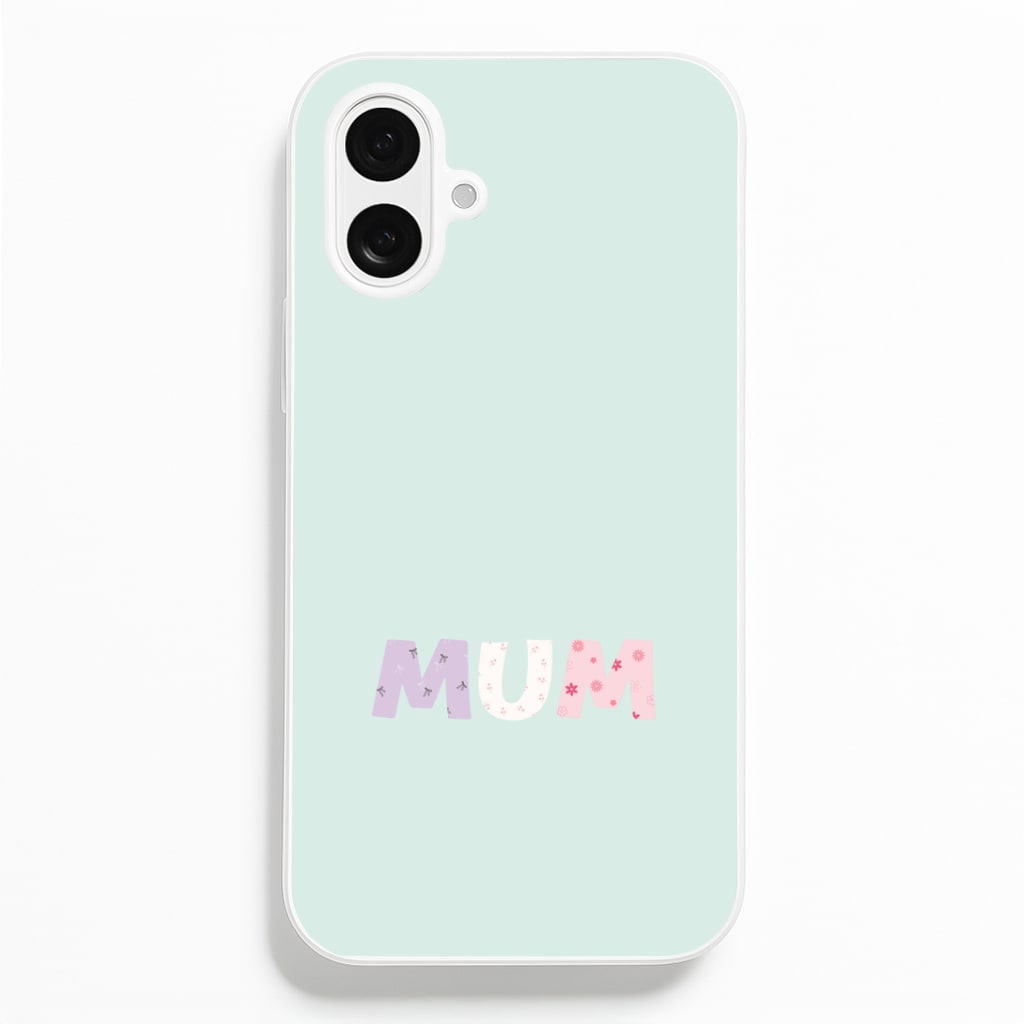 Mum Patchwork iPhone 16 Plus Case
