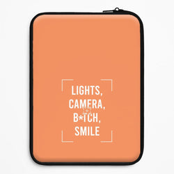Lights, Camera, B*tch, Smile Universal Laptop Sleeve