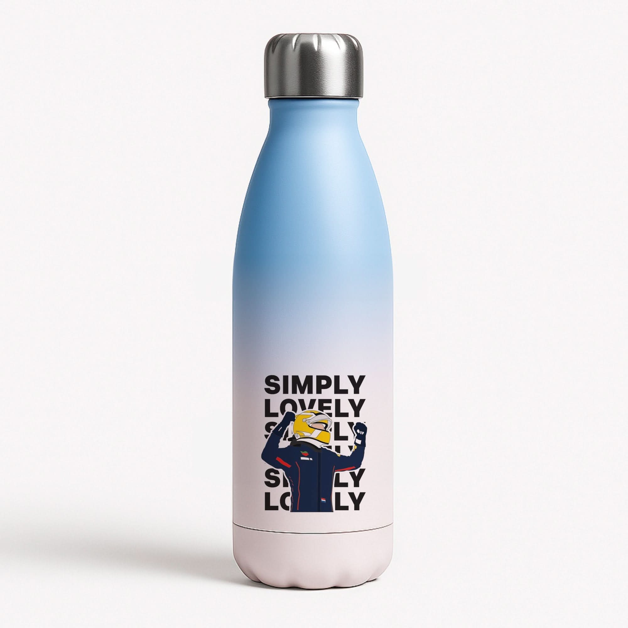 Max Simply Lovely Blue Water Bottle