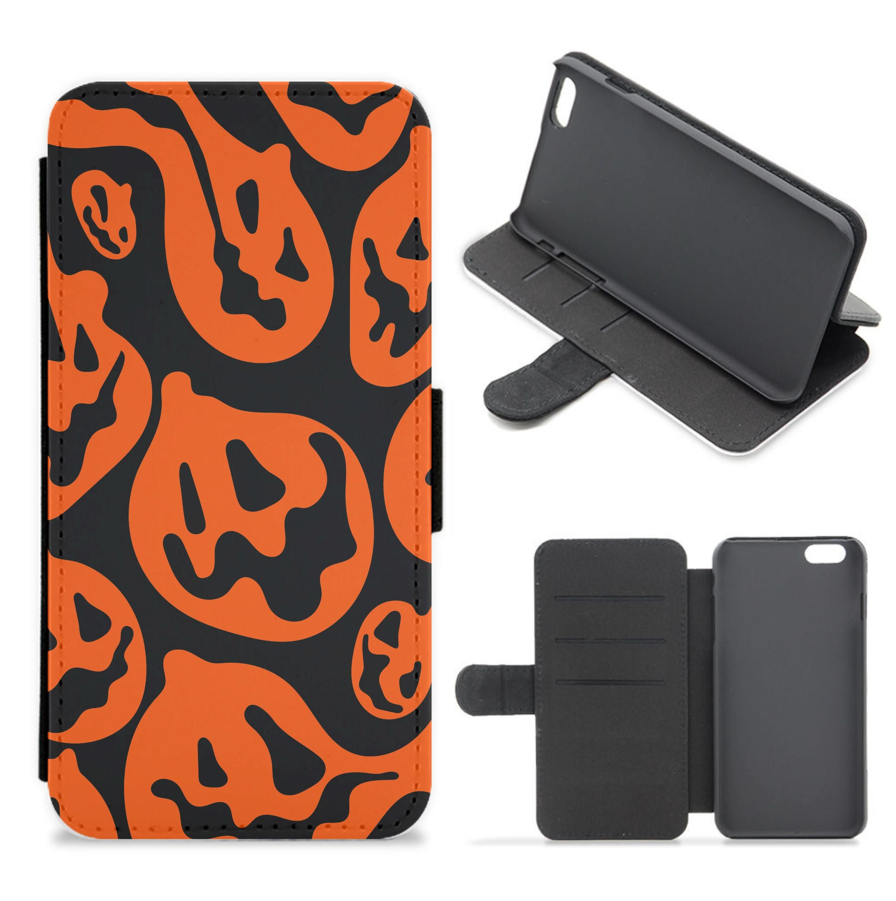 Pumpkin Pattern Flip / Wallet Phone Case