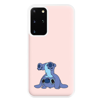 Cute Blue Alien Handstand Galaxy S20 Plus Case