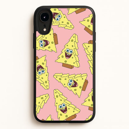 Christmas Tree Cartoon Sponge Pattern iPhone XR Case