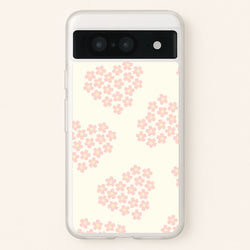 Flower Hearts Pattern Google Pixel 8 Case