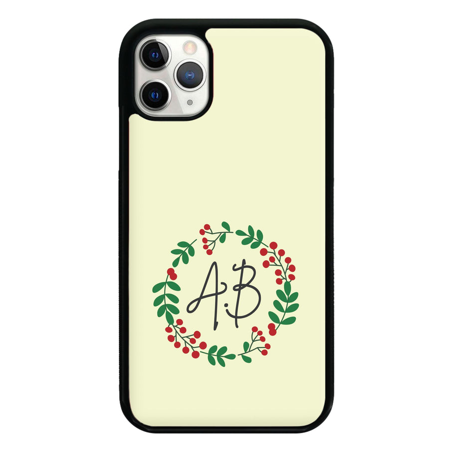 Personalised Wreath Phone Case