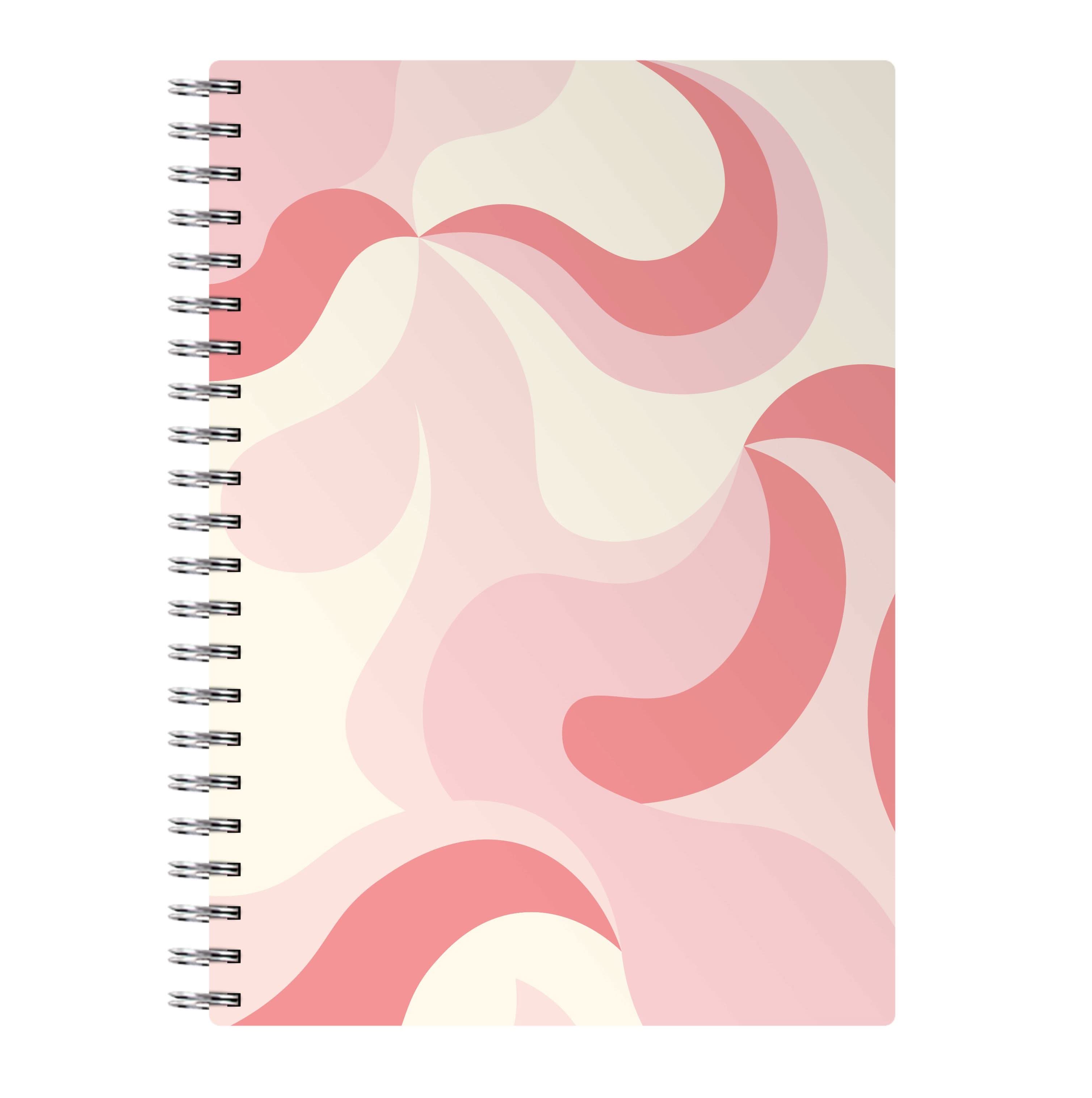 Pastel Pinks Abstract Pattern Notebook