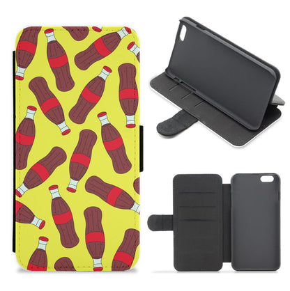 Cola Pattern - Summer Flip / Wallet Phone Case