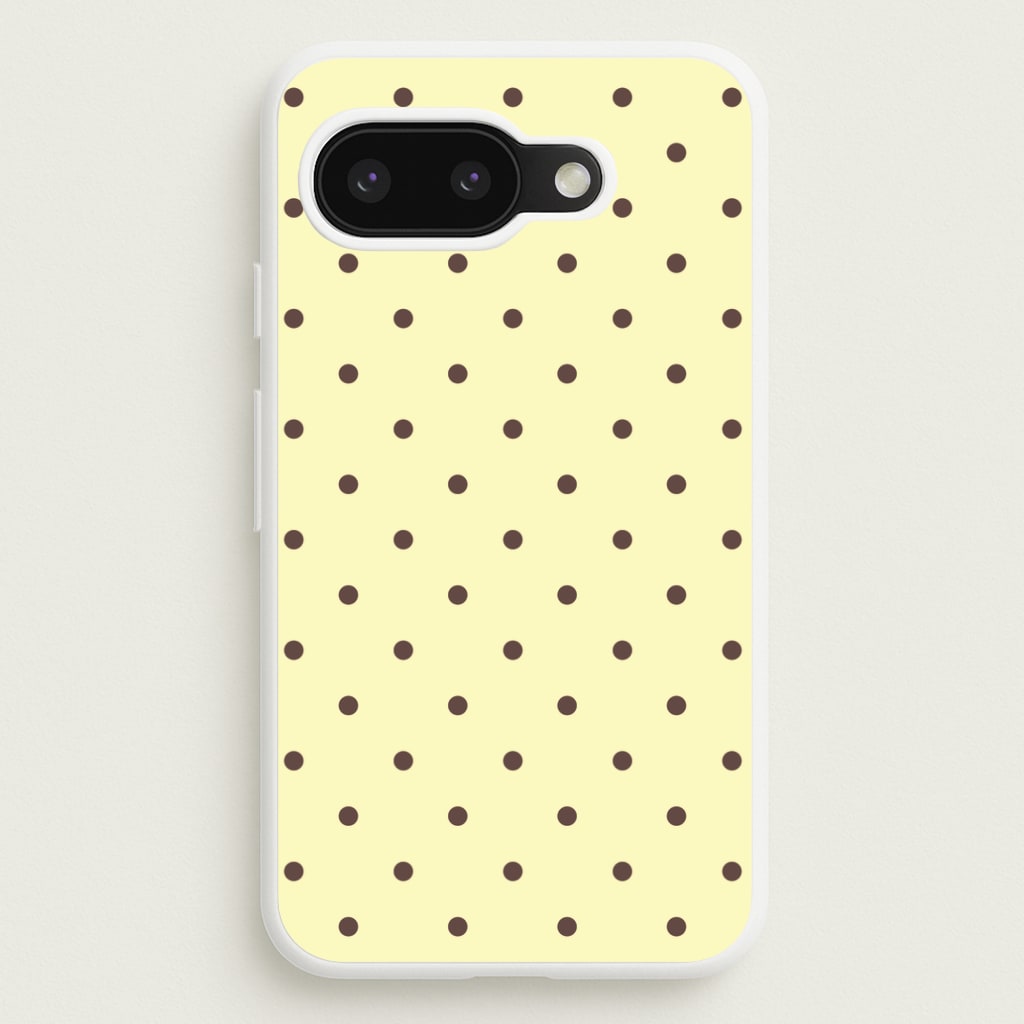 Vanilla & Chocolate Polka Dots Google Pixel 9a Case