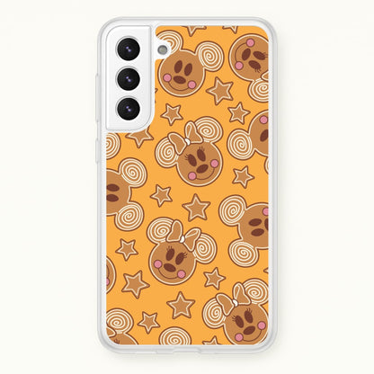 Cartoon Mouse Gingerbread Pattern Galaxy S22 Plus Case