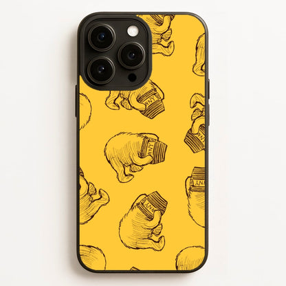 Winnie Honey Pot Pattern iPhone 16 Pro Max Case