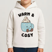 Hot Cocoa Plush Quote Kids Hoodie 4