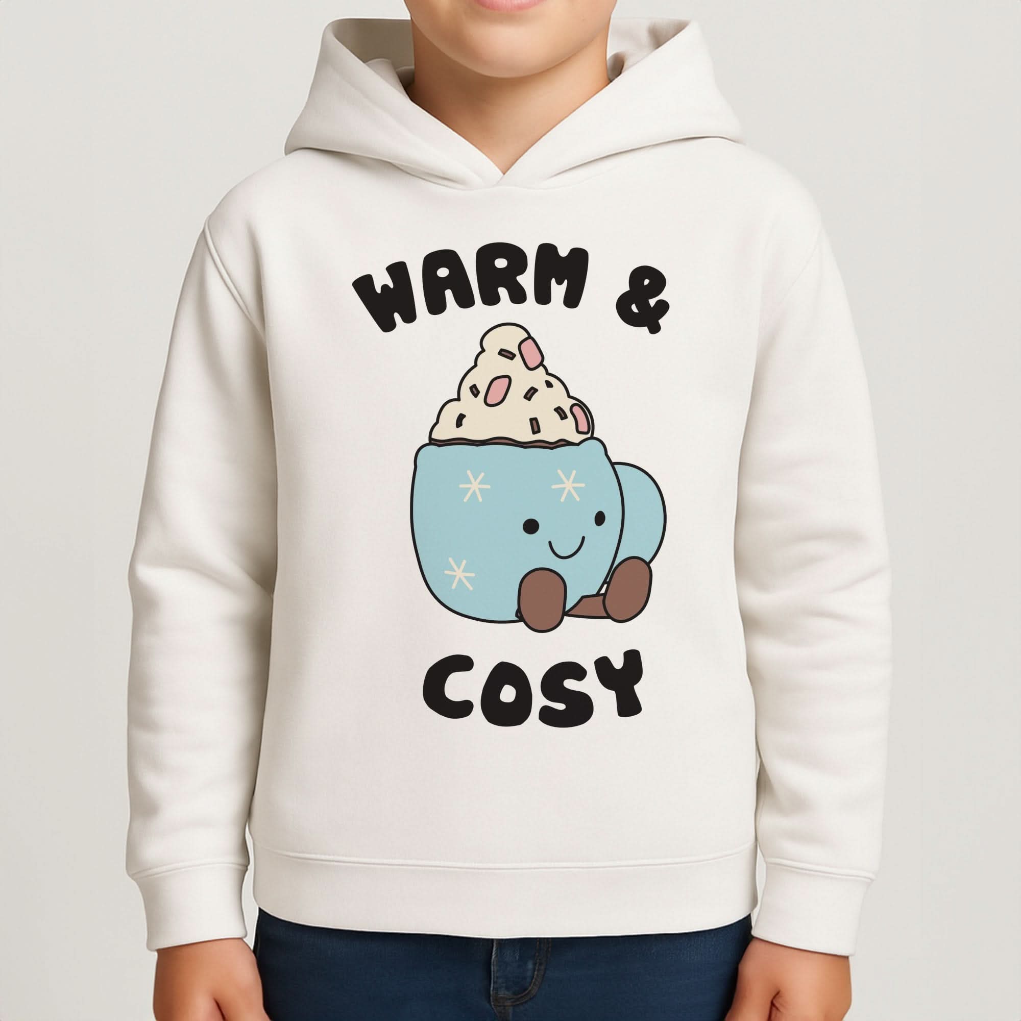 Hot Cocoa Plush Quote Boys Hoodie
