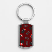 VHS & Ghostface Pattern Luxury Keyring 1