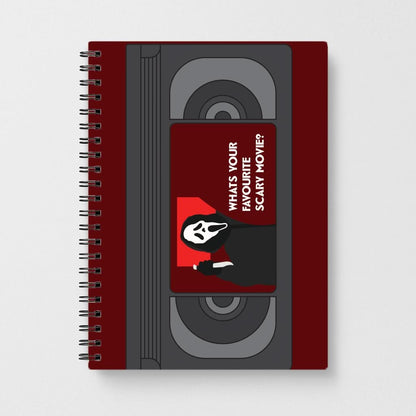 Horror Movie 7 VHS Tape Notebook