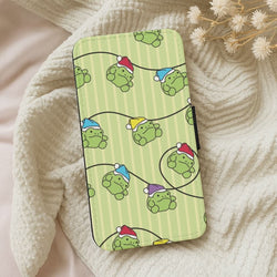 Christmas Frog Plush Fairylights Pattern Leather Phone Case