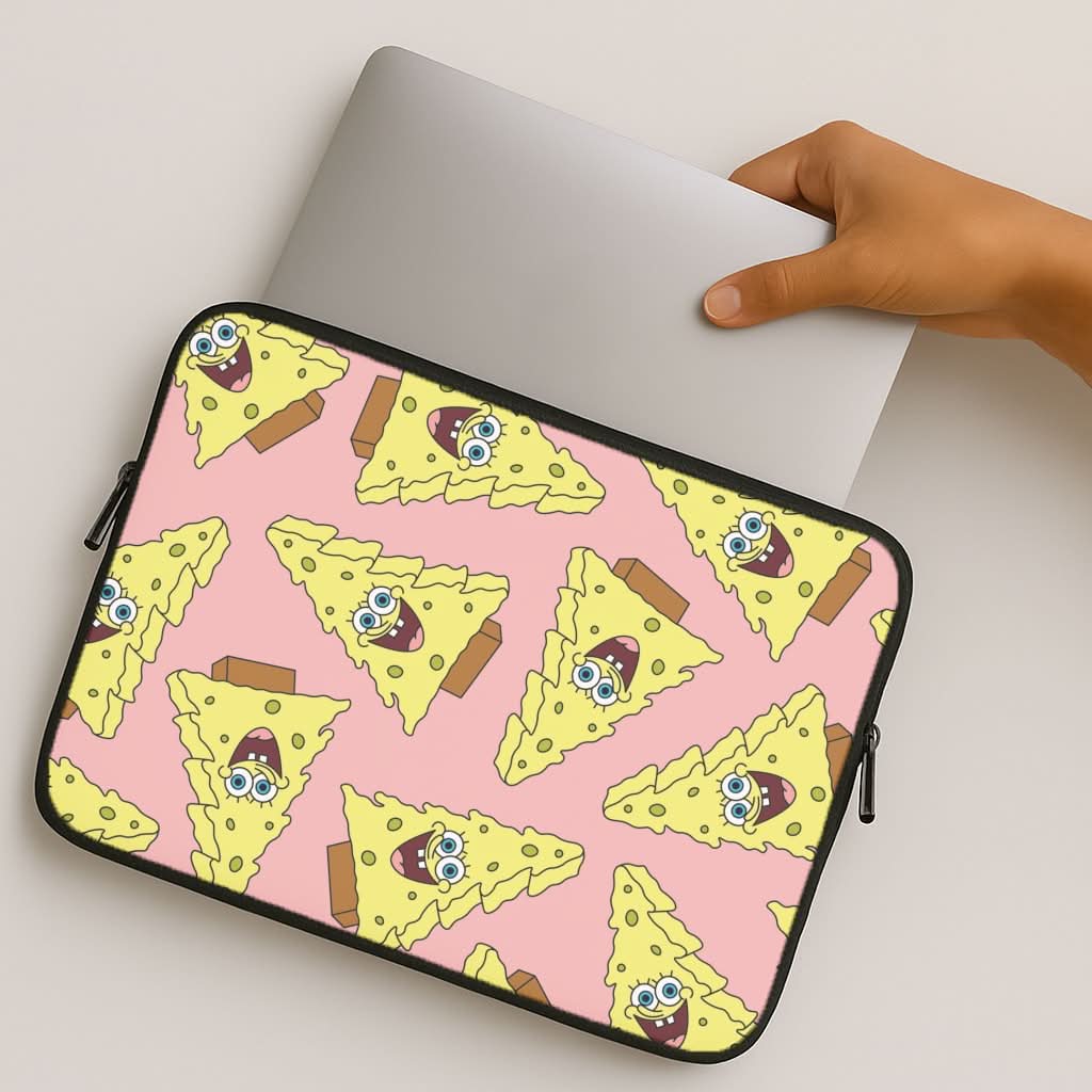 Christmas Tree Cartoon Sponge Pattern MacBook Cover