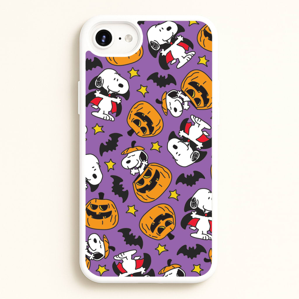 Cartoon Beagle Halloween Pattern iPhone 6 Plus / 7 Plus / 8 Plus Case