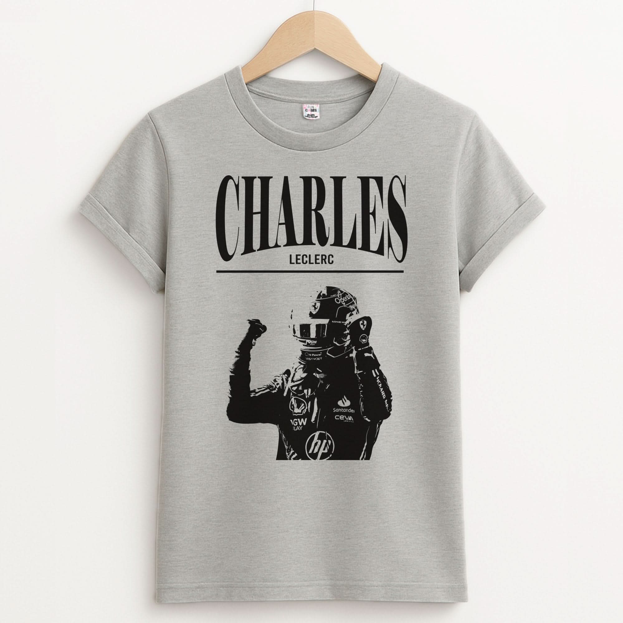 Charles Red And Gold Unisex Grey T-Shirt