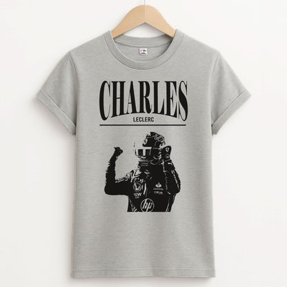 Charles Red And Gold Unisex Grey T-Shirt