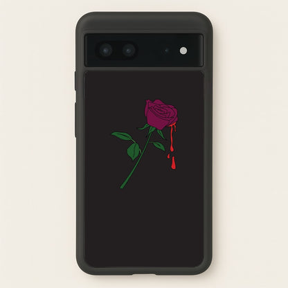 Dark Pink Rose Google Pixel 7 Case