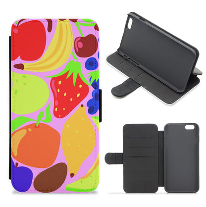 Abstract Fruits Flip / Wallet Phone Case