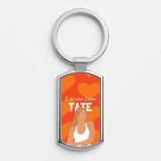 I Know Love Pattern Luxury Keyring 1