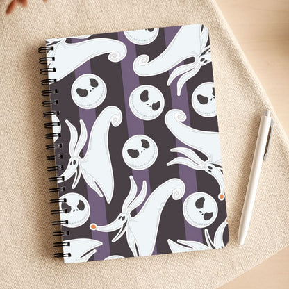 Skeleton Dog And Face Pattern Notepad